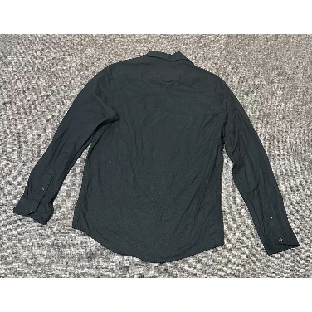 George Slim Fit Men's M (38-40) Black Long‎ Sleeve Shirt